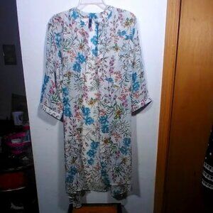 Women's Floral Open Kimono Cover Up by : LAPIS- Size: M